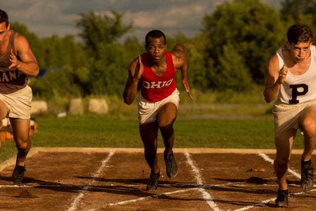 <p>Stephan James as Jesse Owens in ‘Race’, one of the films singled out in the BBFC report</p>