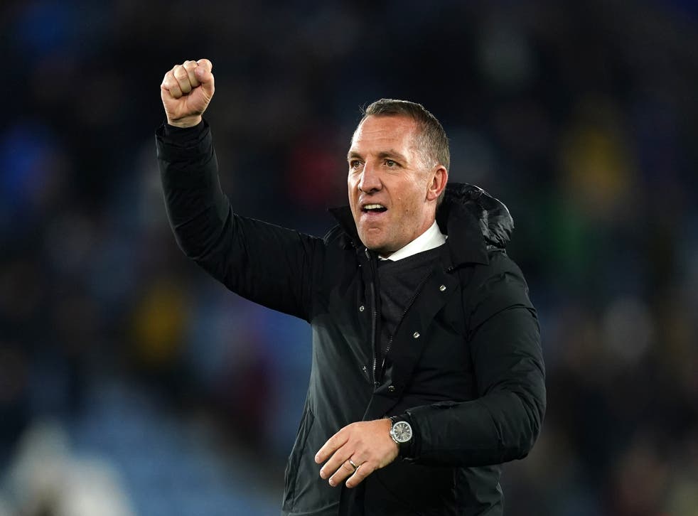 Leicester manager Brendan Rodgers believes his side are on the up after recent wins (Mike Egerton/PA)