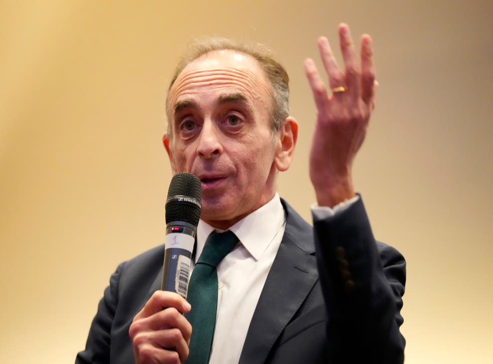 <p>Eric Zemmour, speaking in London last month </p>