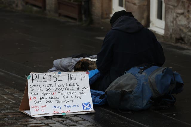Homeless deaths have risen for the past three years, figures show (Andrew Milligan/PA)