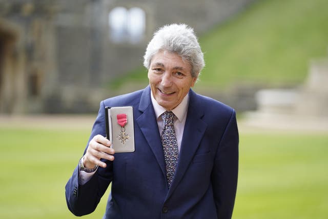 Paul Mayhew-Archer after receiving his MBE from the Princess Royal in an investiture ceremony at Windsor Castle (Andrew Matthews/PA)