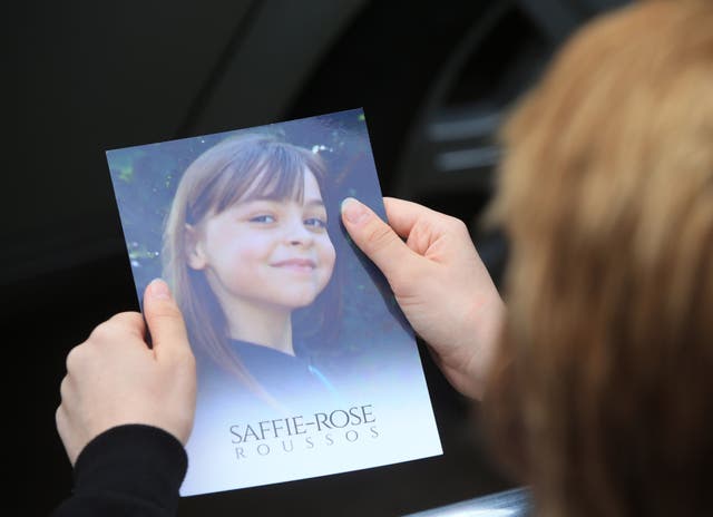 Saffie Roussos died in the Manchester Arena bombing (Danny Lawson/PA)