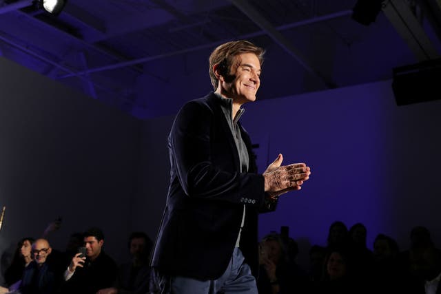 <p>Mehmet Oz, also known as Dr Oz, at a fashion show</p>