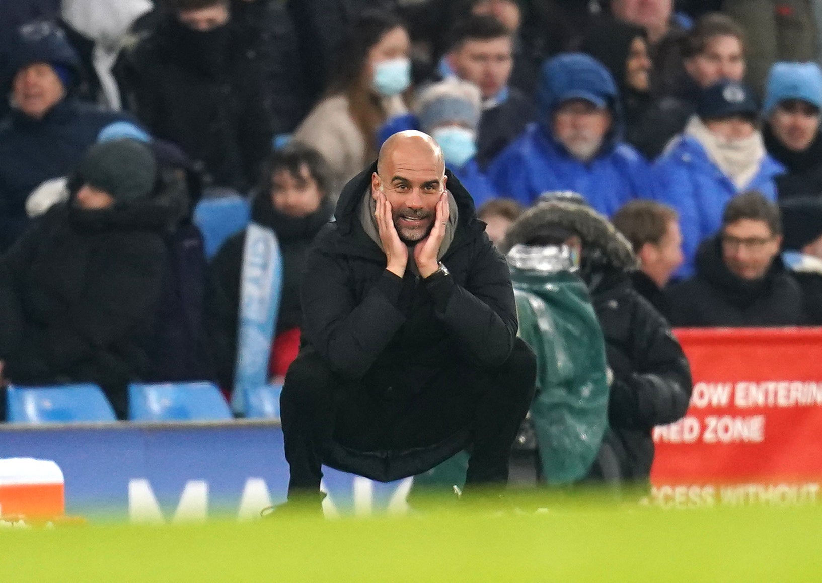 Pep Guardiola feels Manchester City are in a “difficult position” (Nick Potts/PA)