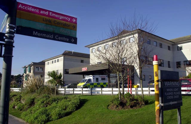 The Royal Cornwall Hospital in Truro (Paul Armiger/PA)