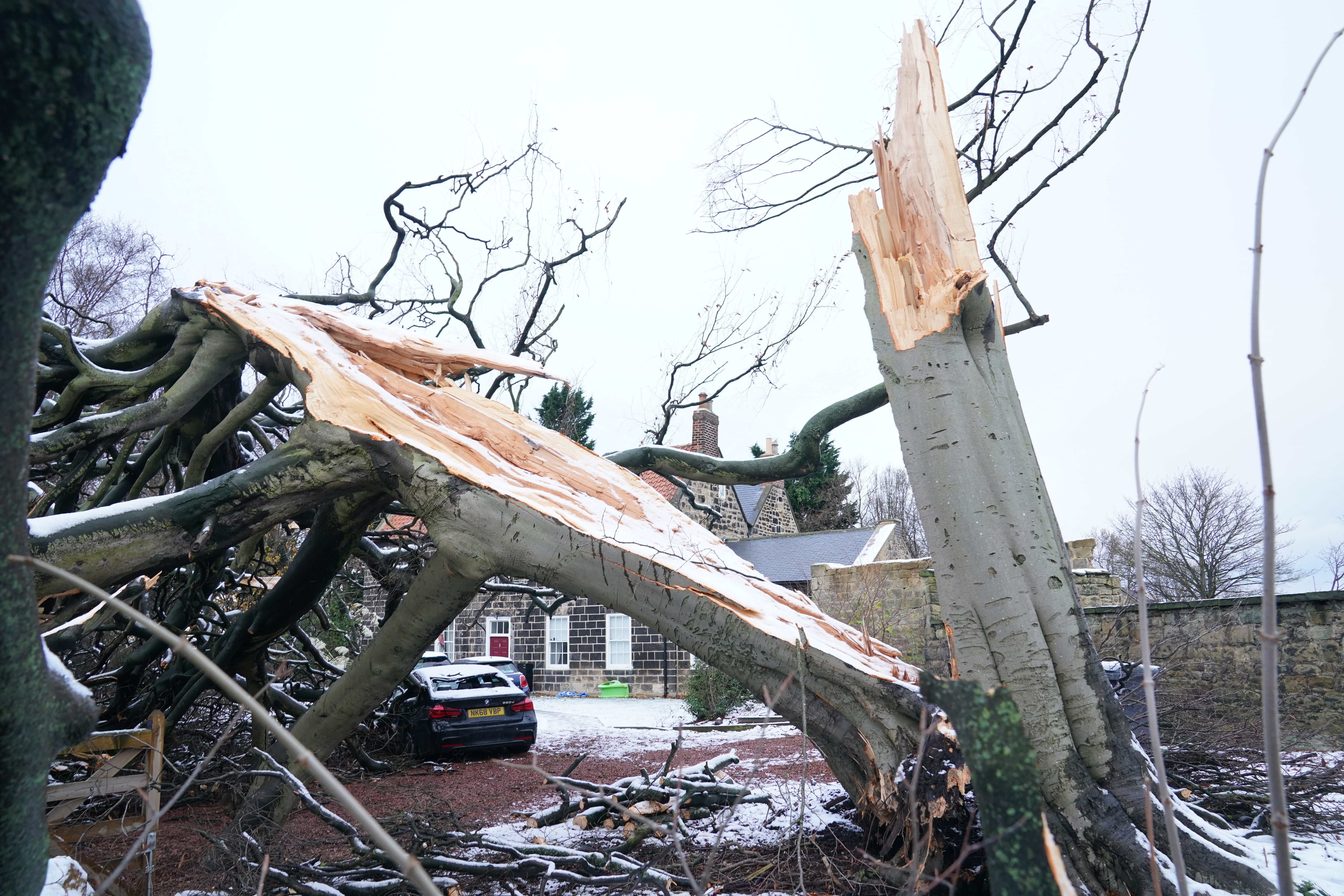 Some properties will need to wait until later this week for power to be restored (Owen Humphreys/PA)
