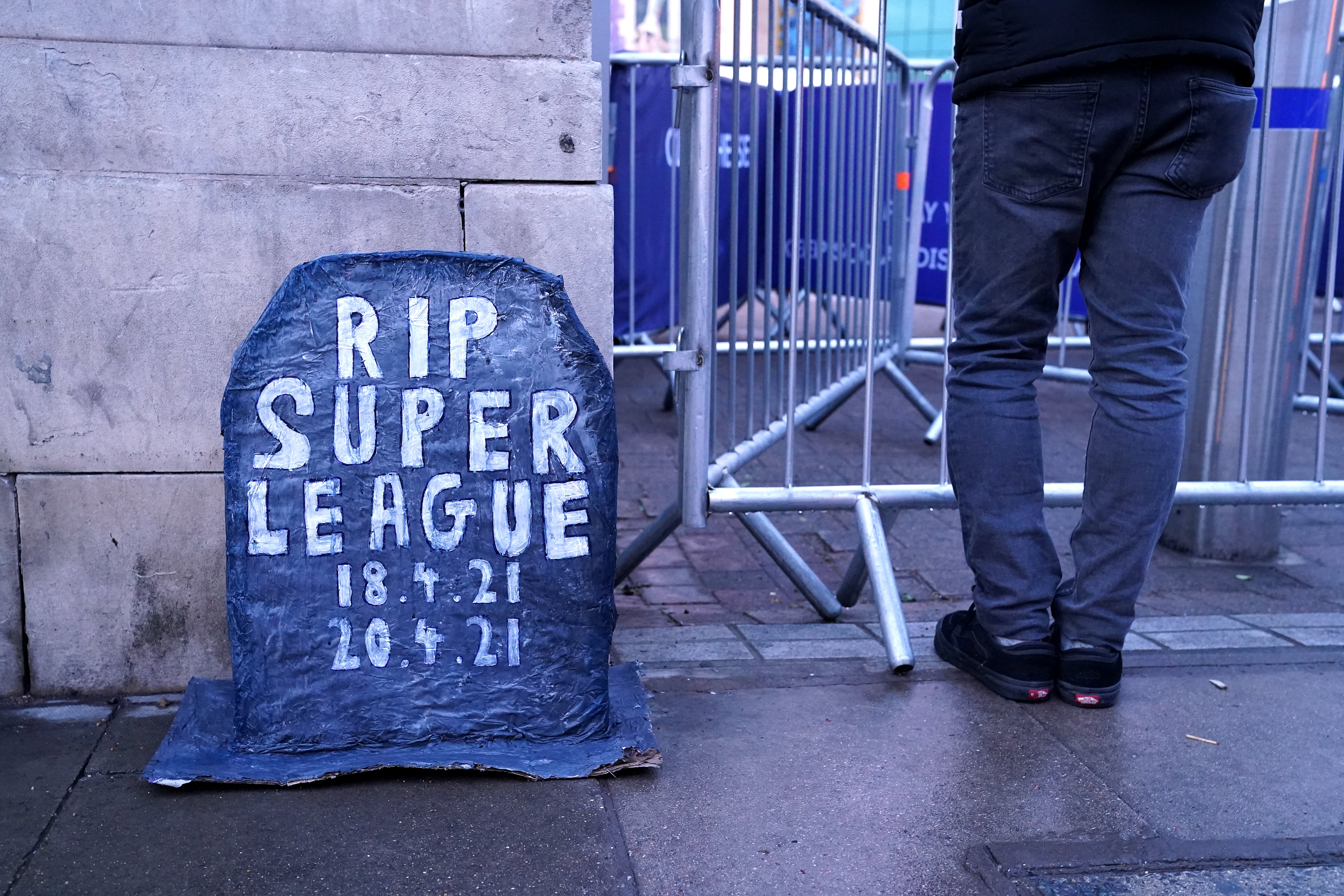 The Super League was launched in April but quickly collapsed amid fan outrage (Steve Parsons/PA)
