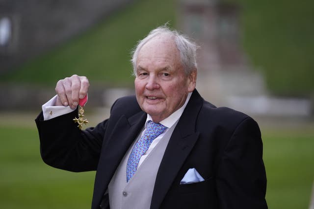 Composer Tony Hatch with the OBE (Andrew Matthews/PA)