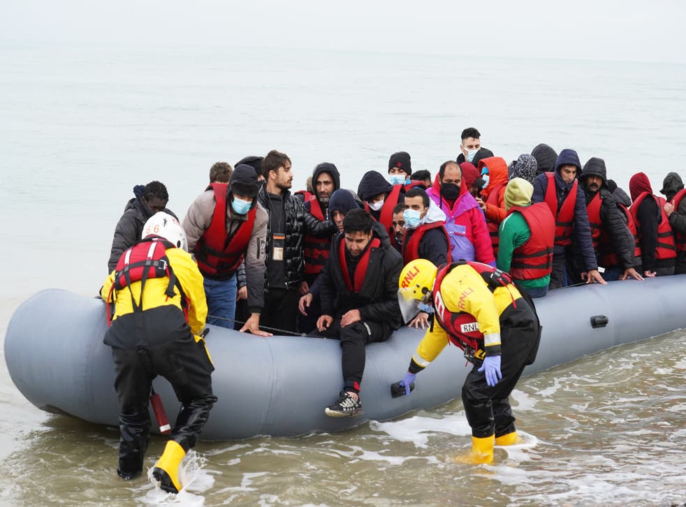 Boris Johnson wants to be able to return people who fail in their bid for asylum after crossing into Britain via small boats (Gareth Fuller/PA)