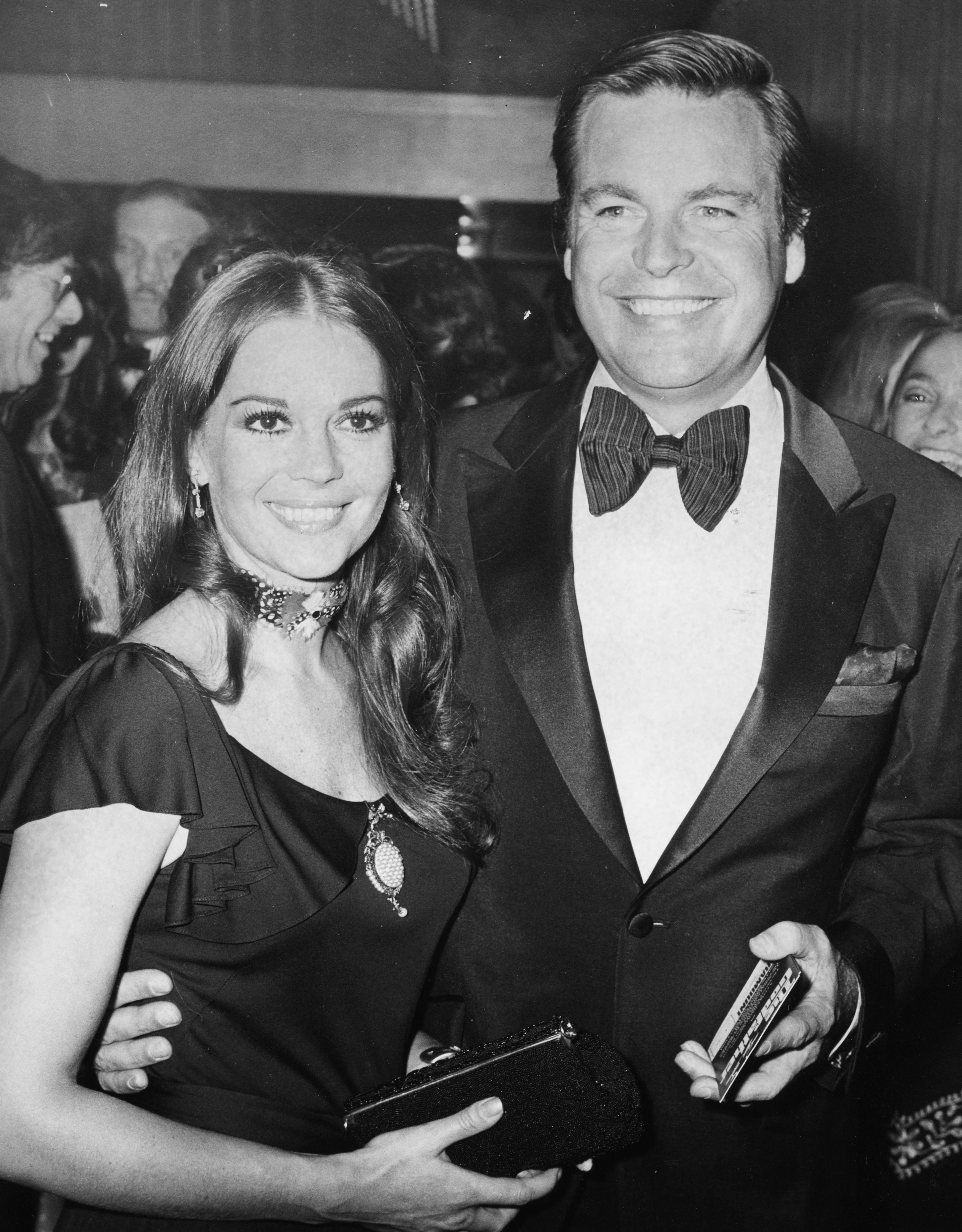 Natalie Wood and Robert Wagner at the premiere of the film ‘The Godfather’ in London on 24 August 1972
