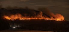 Wildfire continues to burn at a North Carolina state park