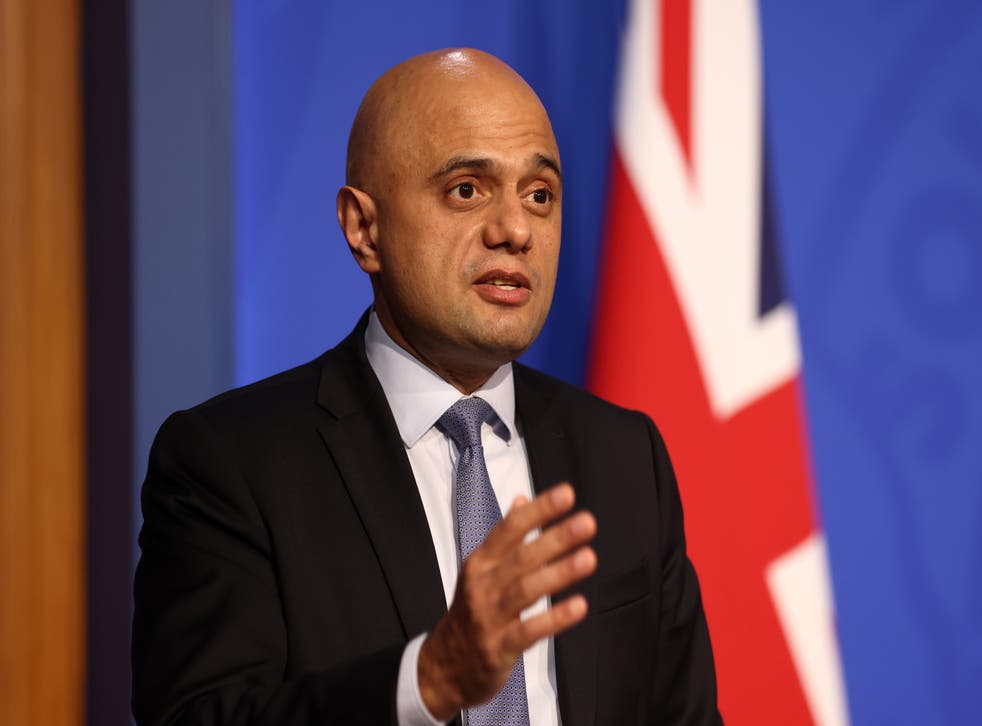 Health Secretary Sajid Javid has suggested people should take a Covid test before attending Christmas parties (Tom Nicholson/PA)
