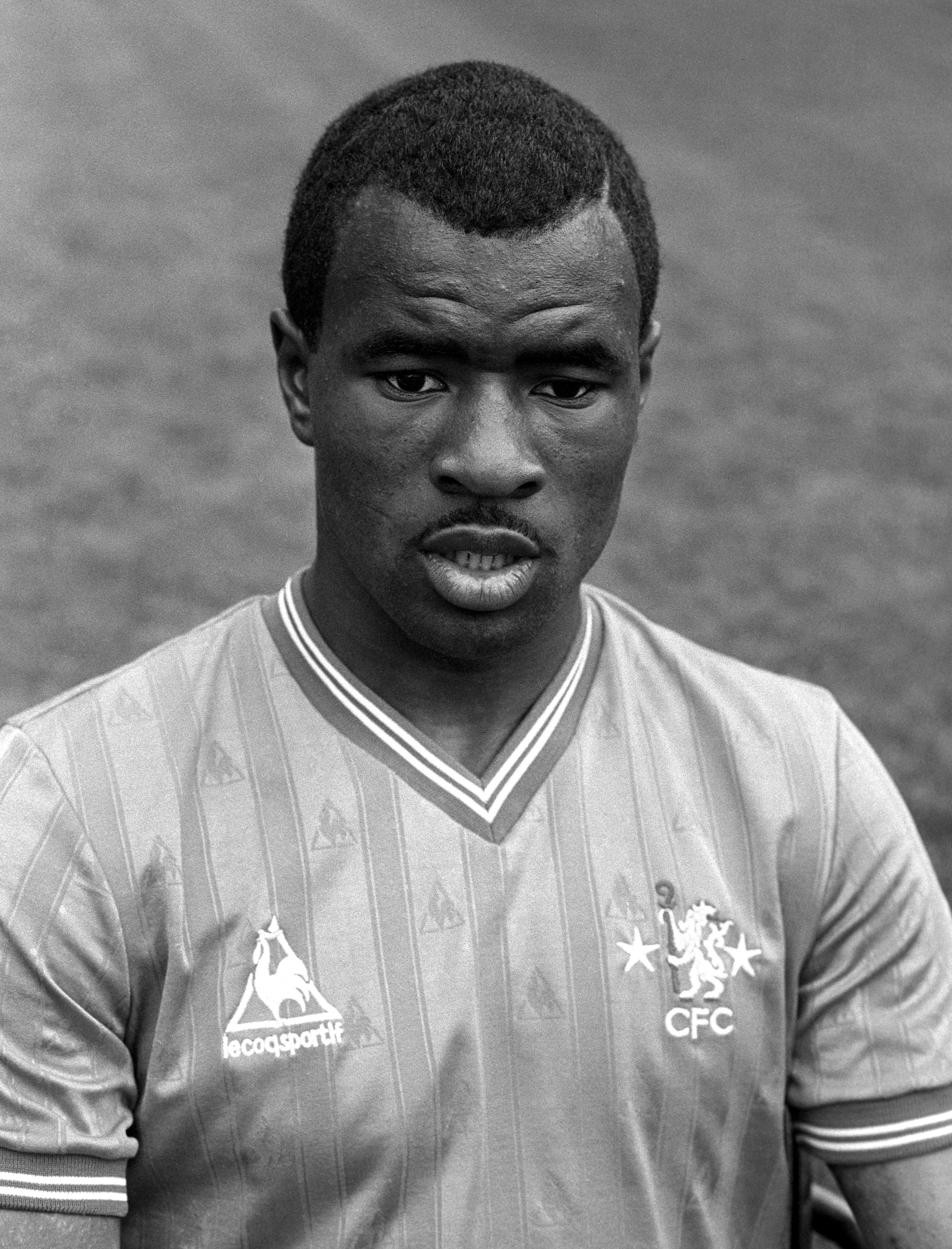 Paul Canoville, pictured, in his playing days as Chelsea’s first black player (PA)