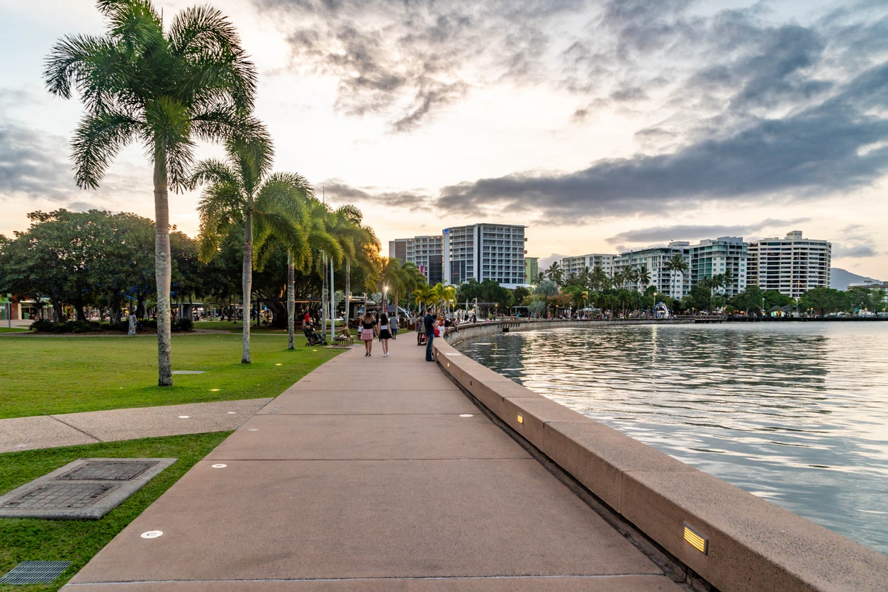 The Esplanade in Cairns, Queensland, Australia