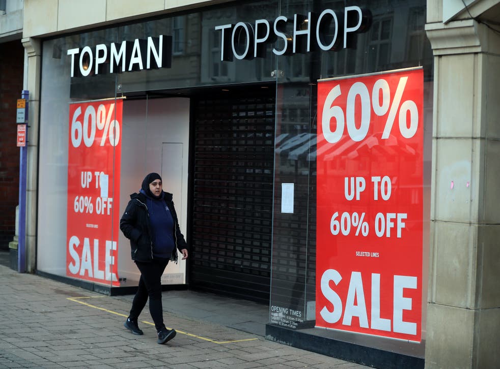New figures have revealed that 86% of former Arcadia stores are still empty a year later (Mike Egerton/PA)