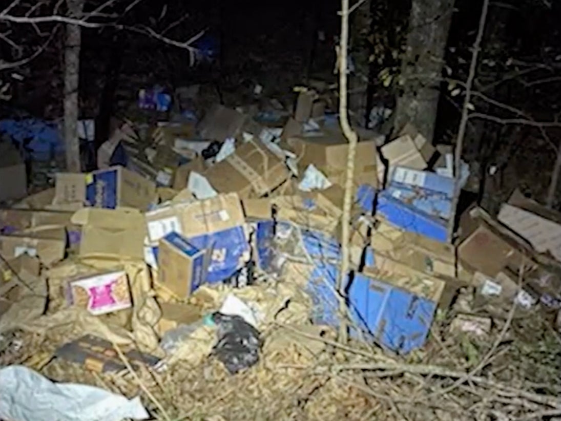 <p>Hundreds of FedEx packages have been found dumped in a ravine </p>