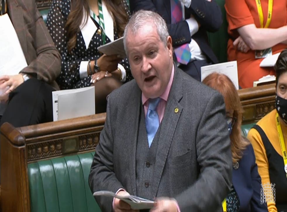 Ian Blackford was speaking at Prime Minister’s Questions (House of Commons/PA)