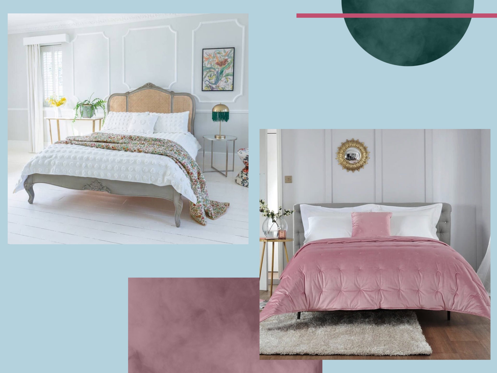 From pinks to blues, we’ve found one for every room colour