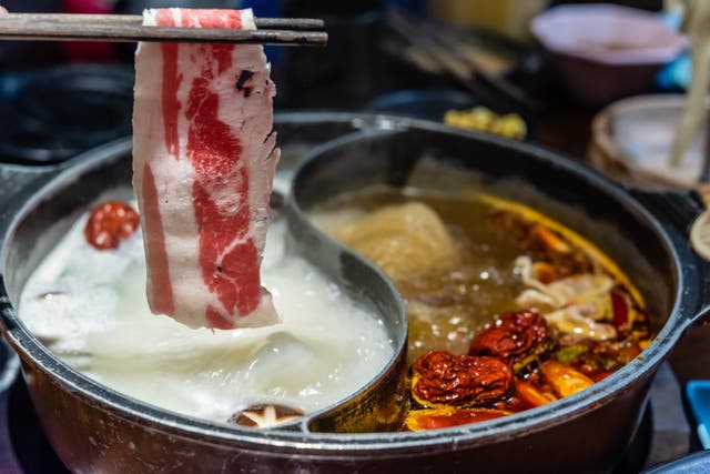 <p>Sitting around a steamy hotpot, with mutton as an indispensable ingredient, especially in chilly autumn and cold winter has been a favourite for many Chinese people</p>
