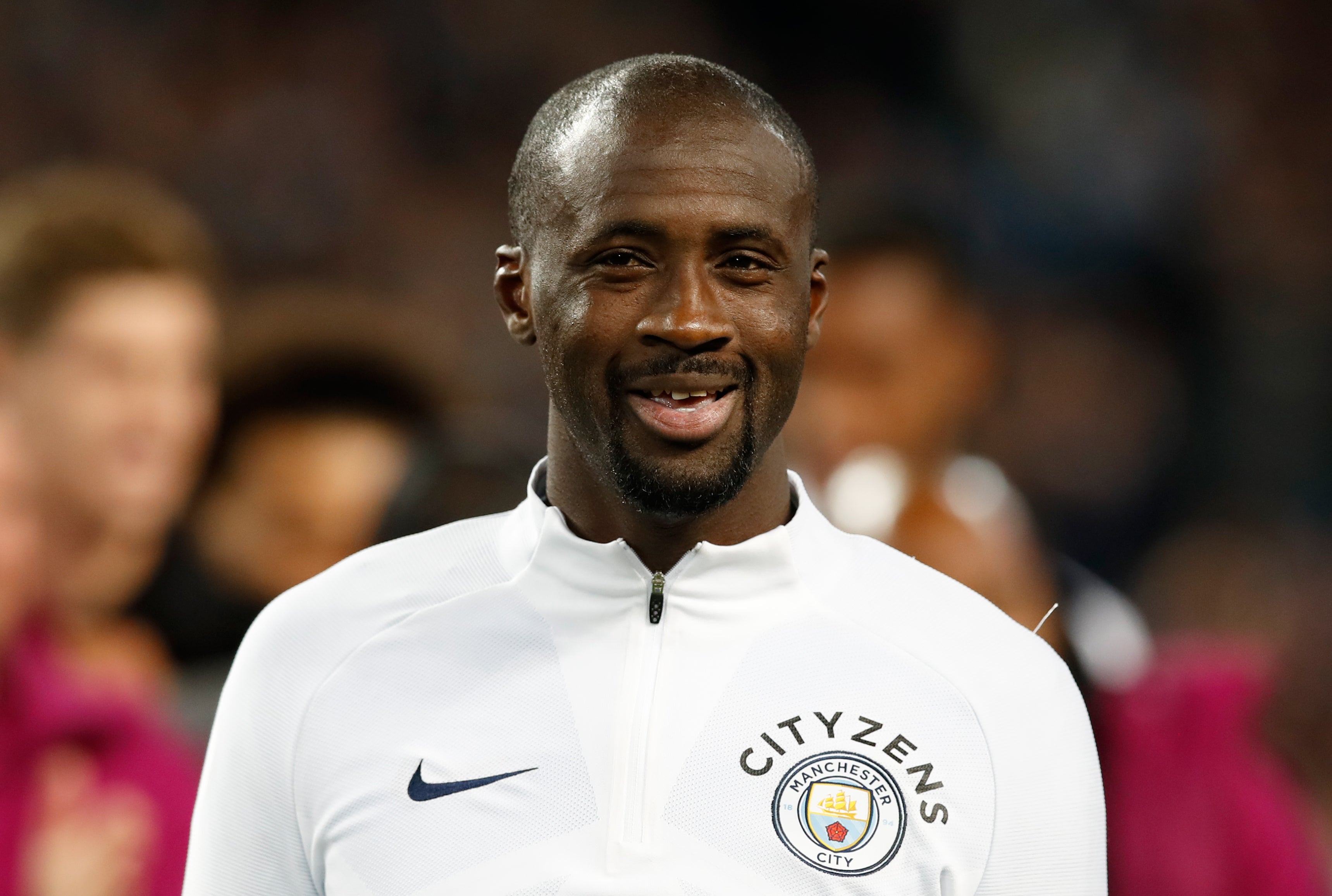 Yaya Toure is working with Tottenham’s academy this week as he builds towards his coaching badges (Martin Rickett/PA)