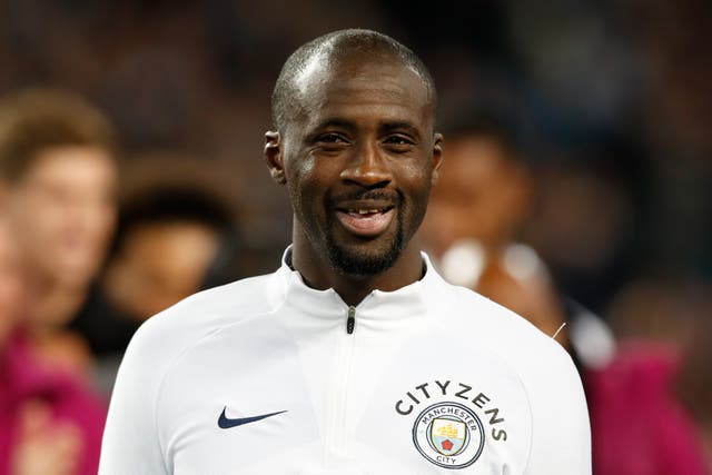 Yaya Toure is working with Tottenham’s academy this week as he builds towards his coaching badges (Martin Rickett/PA)