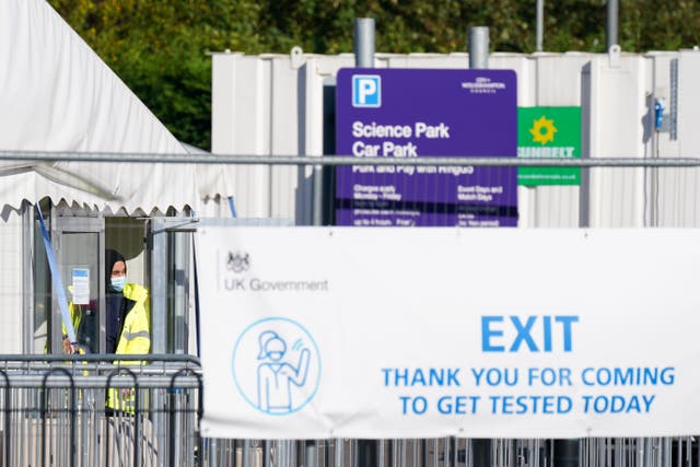 Serco’s work running the Government’s Covid-19 test-and-trace system is expected to ease back (Jacob King/PA)