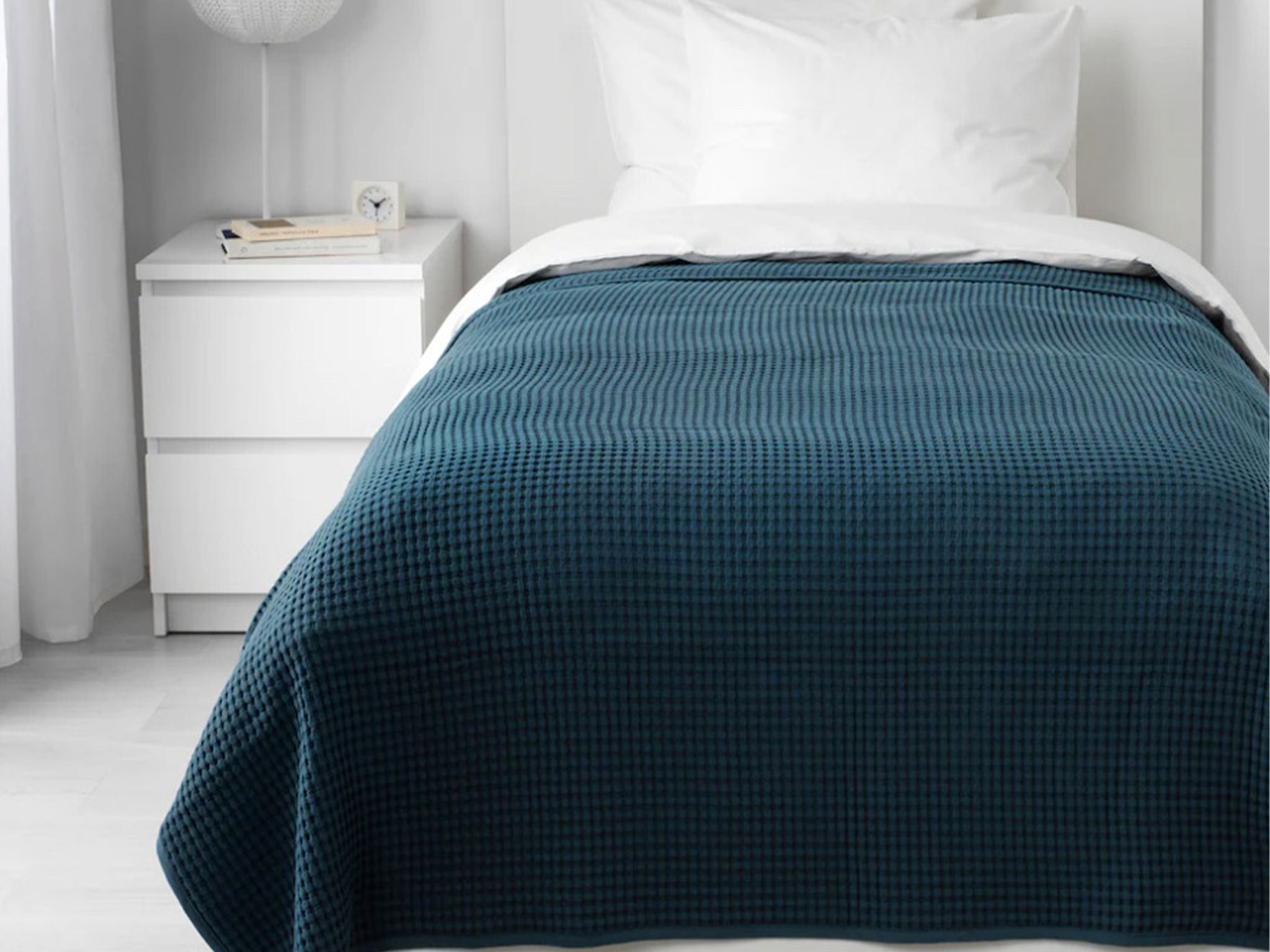 Ikea varled bedspread, dark blue.png