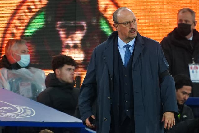 Everton manager Rafael Benitez is under increasing pressure after a Merseyside derby defeat to Liverpool (Peter Byrne/PA)
