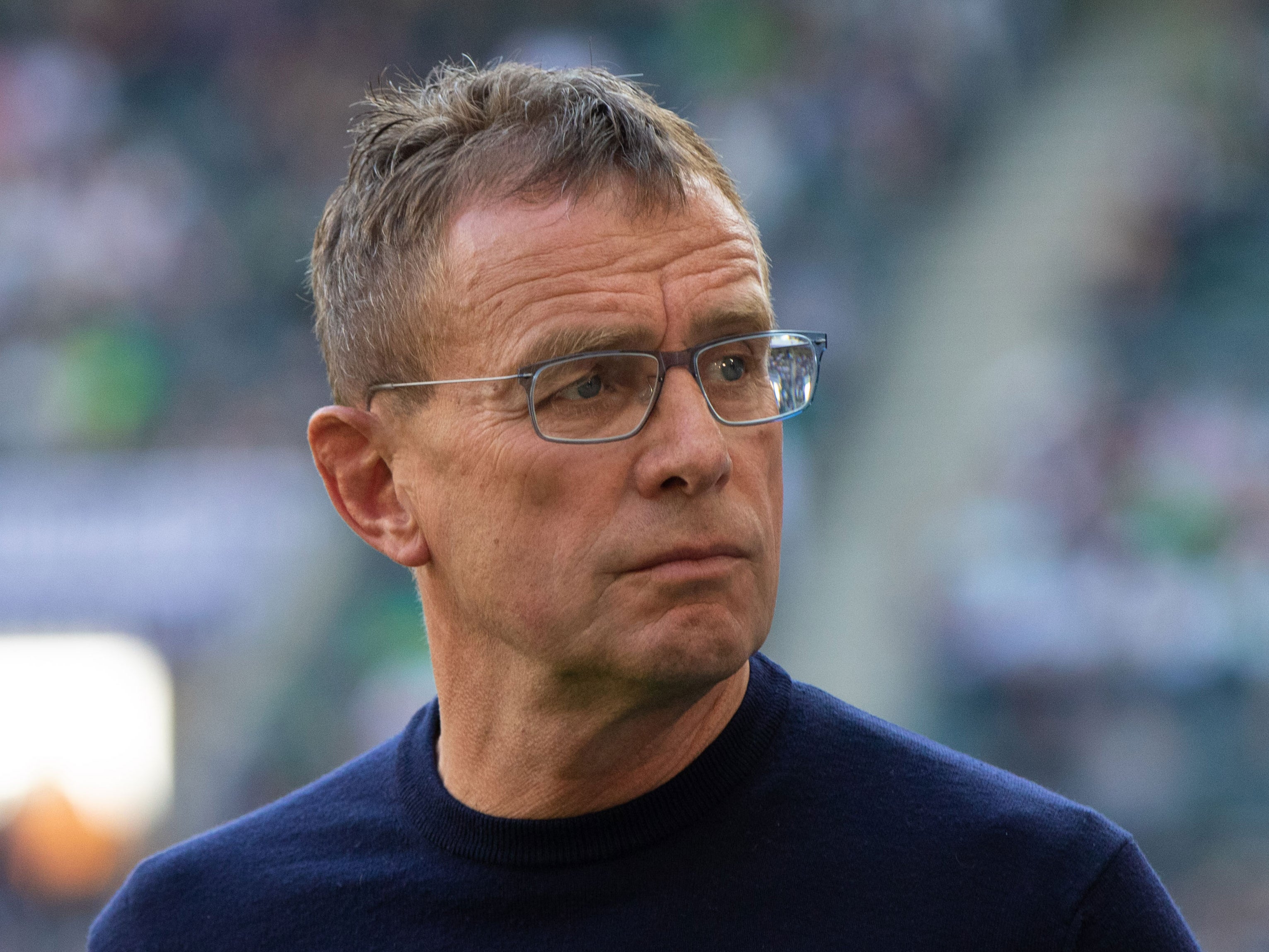 Manchester United’s interim manager Ralf Rangnick