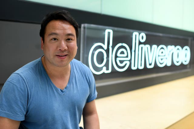 Will Shu, founder and chief executive of Deliveroo, has sold £47m in shares (Parsons Media/Deliveroo/PA)