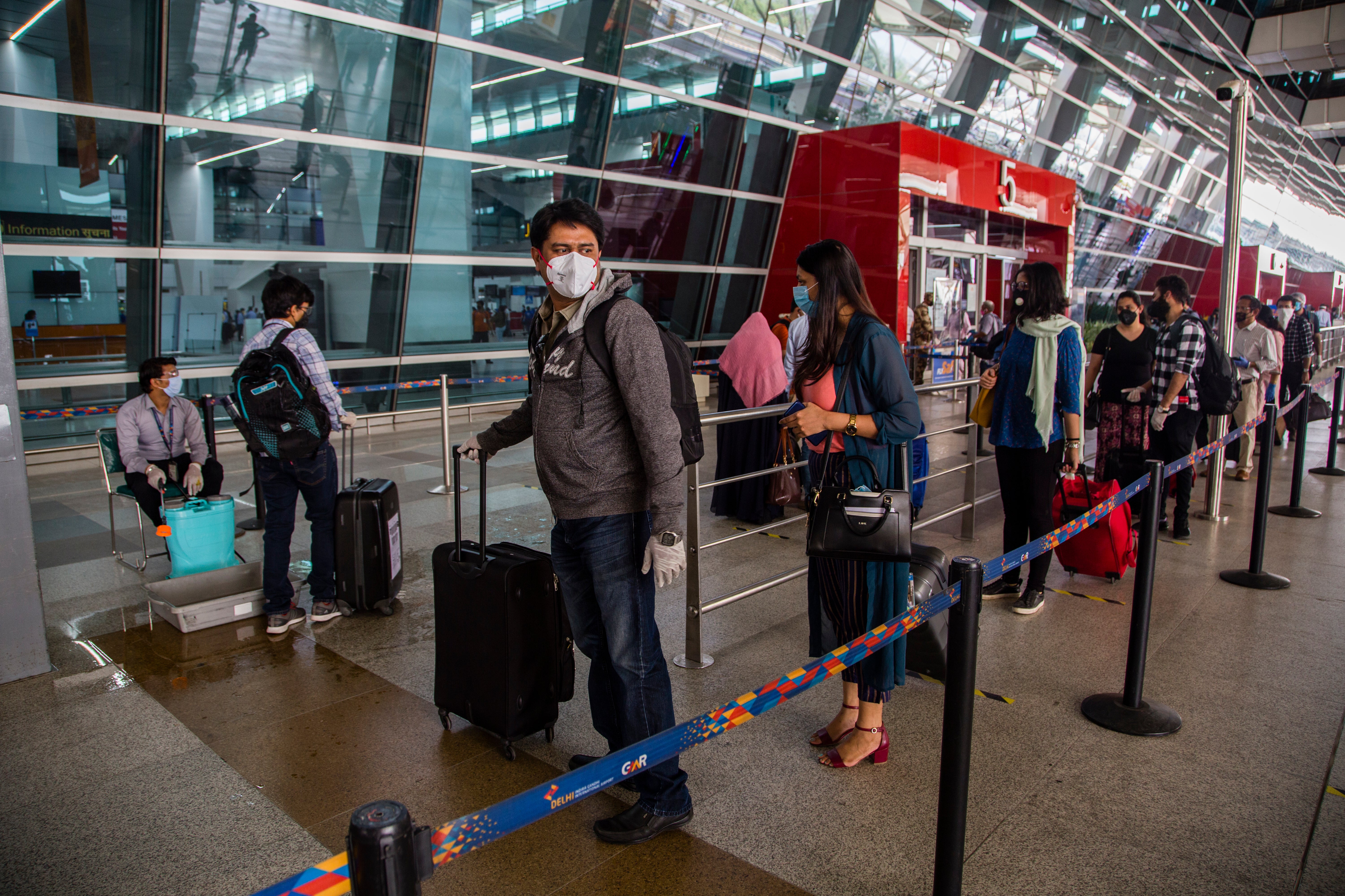 File image: Travellers at Indira Gandhi International Airport in Delhi faced hours-long waits to comply with new testing requirements