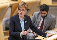 Nicola Sturgeon asks Scots to work from home until mid-January