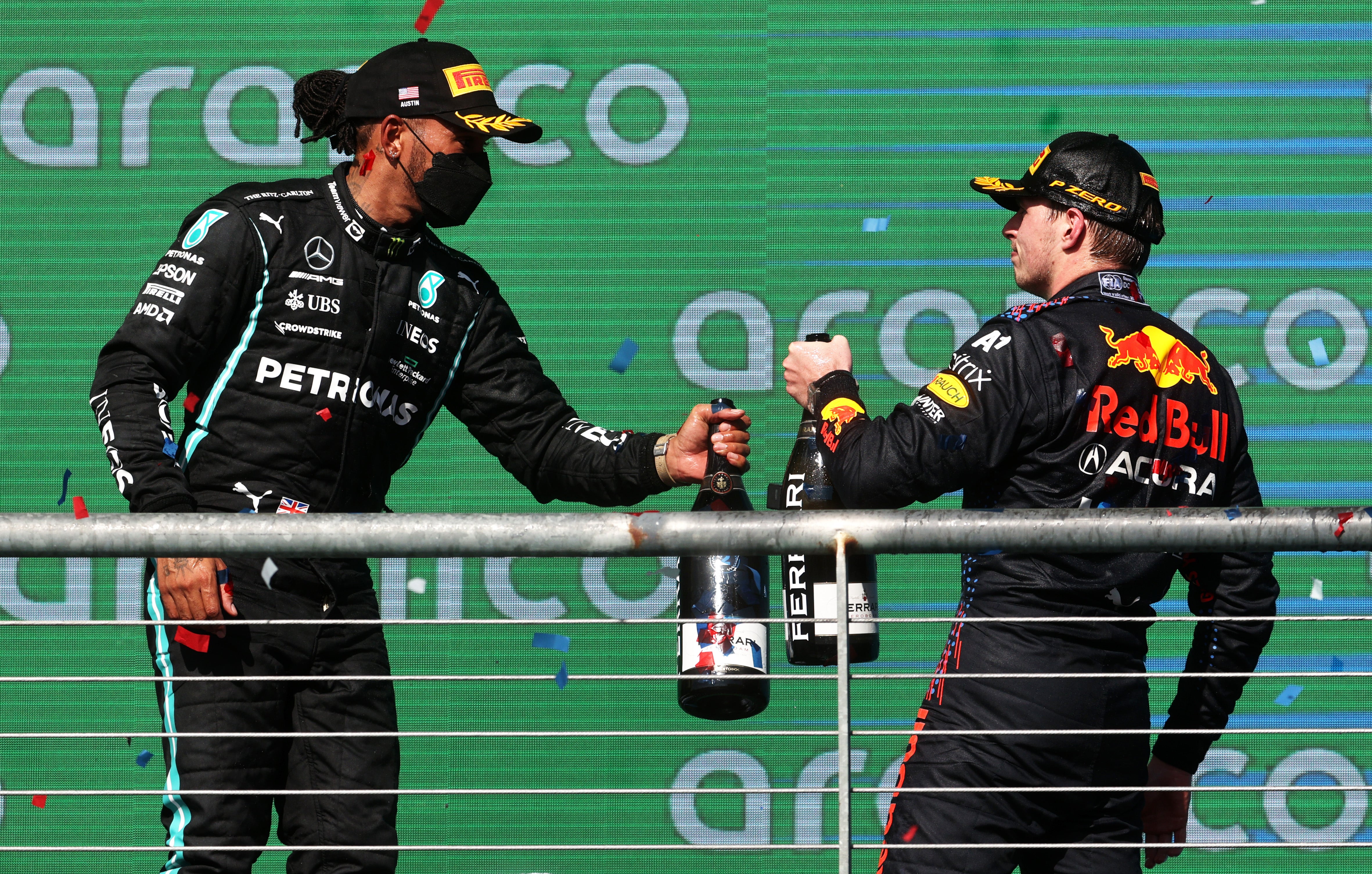 Lewis Hamilton and Max Verstappen are battling for the title