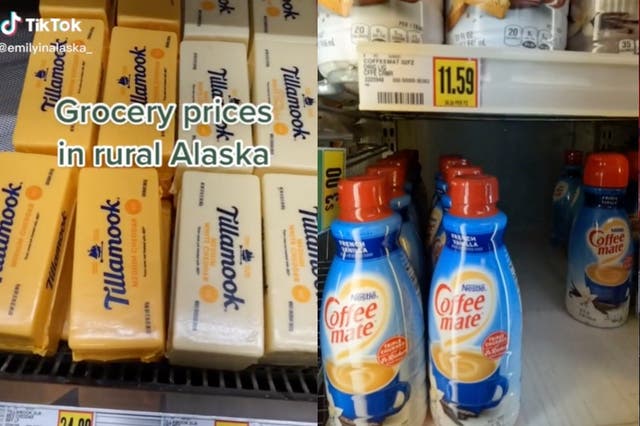 <p>Woman shares video of grocery item costs in rural Alaska</p>