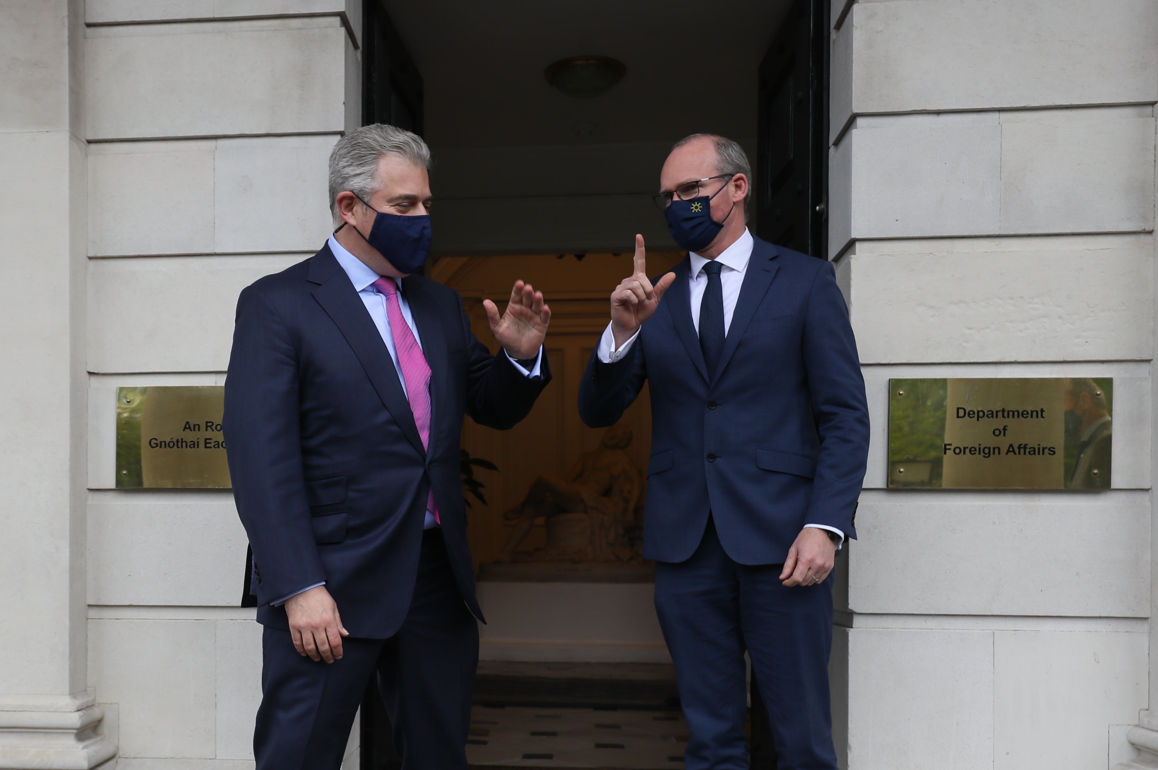 Brandon Lewis and Simon Coveney (Brian Lawless/PA)