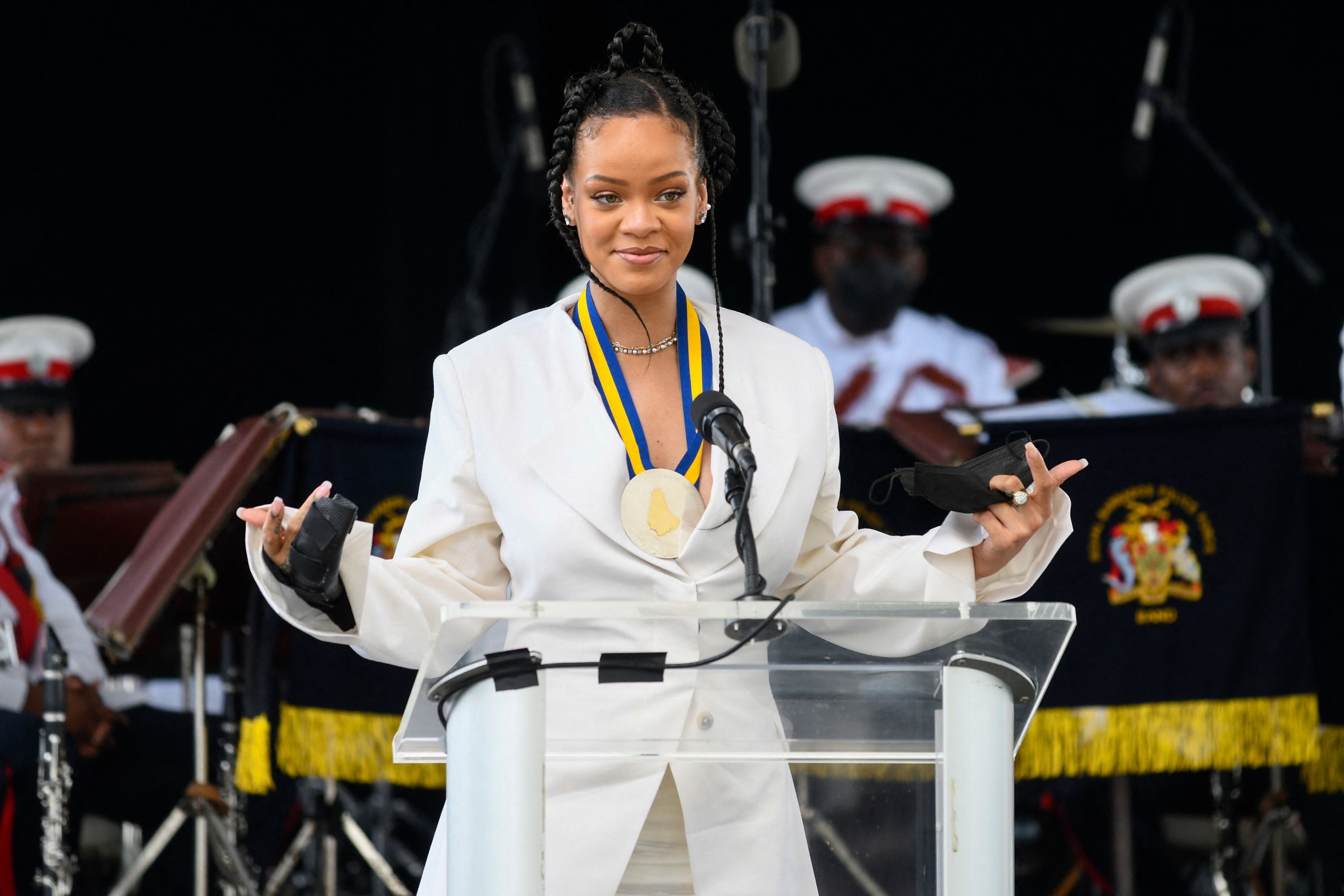 Rihanna speaks after becoming Barbados 11th National Hero