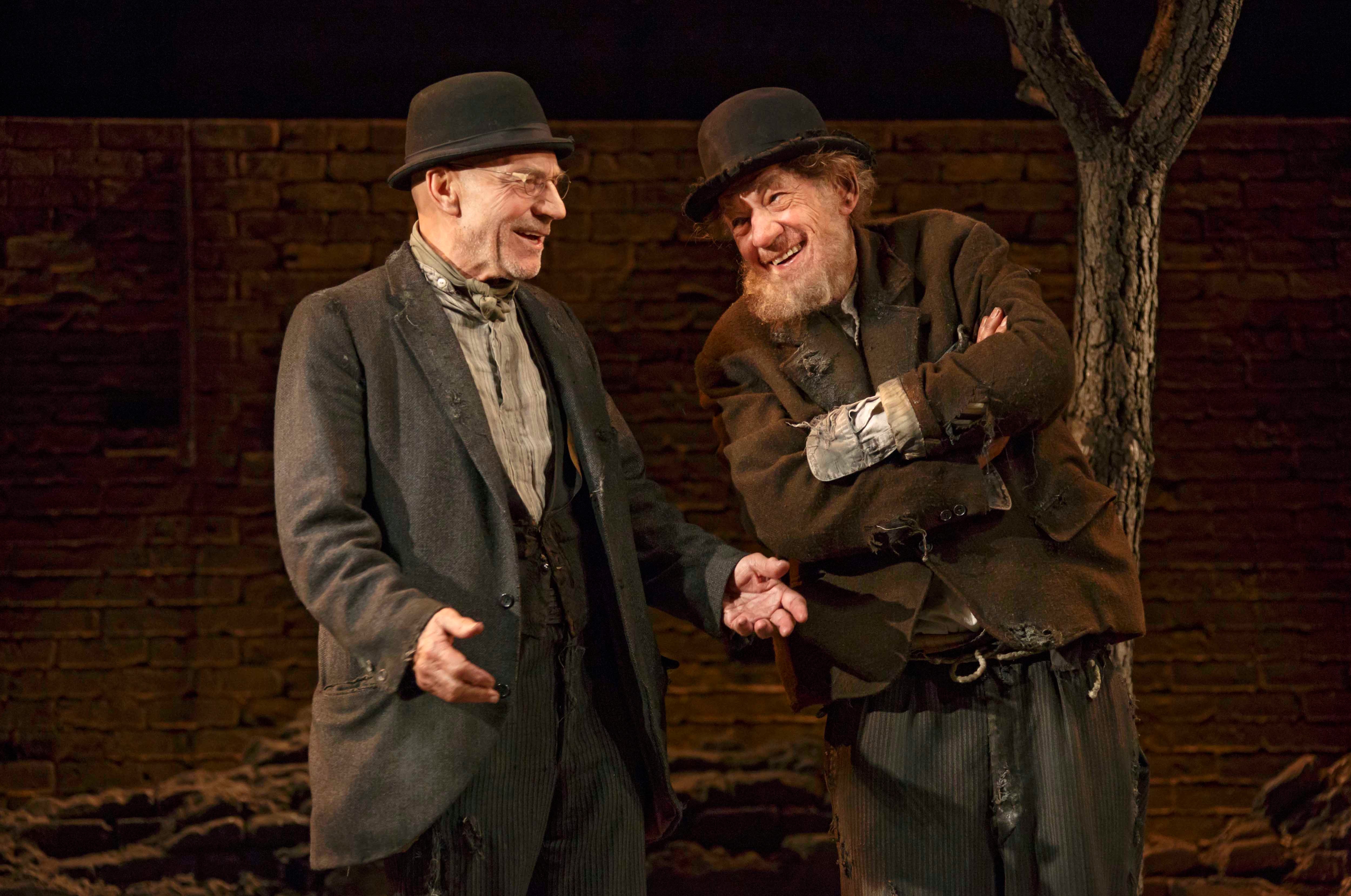 Patrick Stewart, left, as Vladimir and Ian McKellen as Estragon in Sean Mathias’s 2013 production of ‘Waiting for Godot’