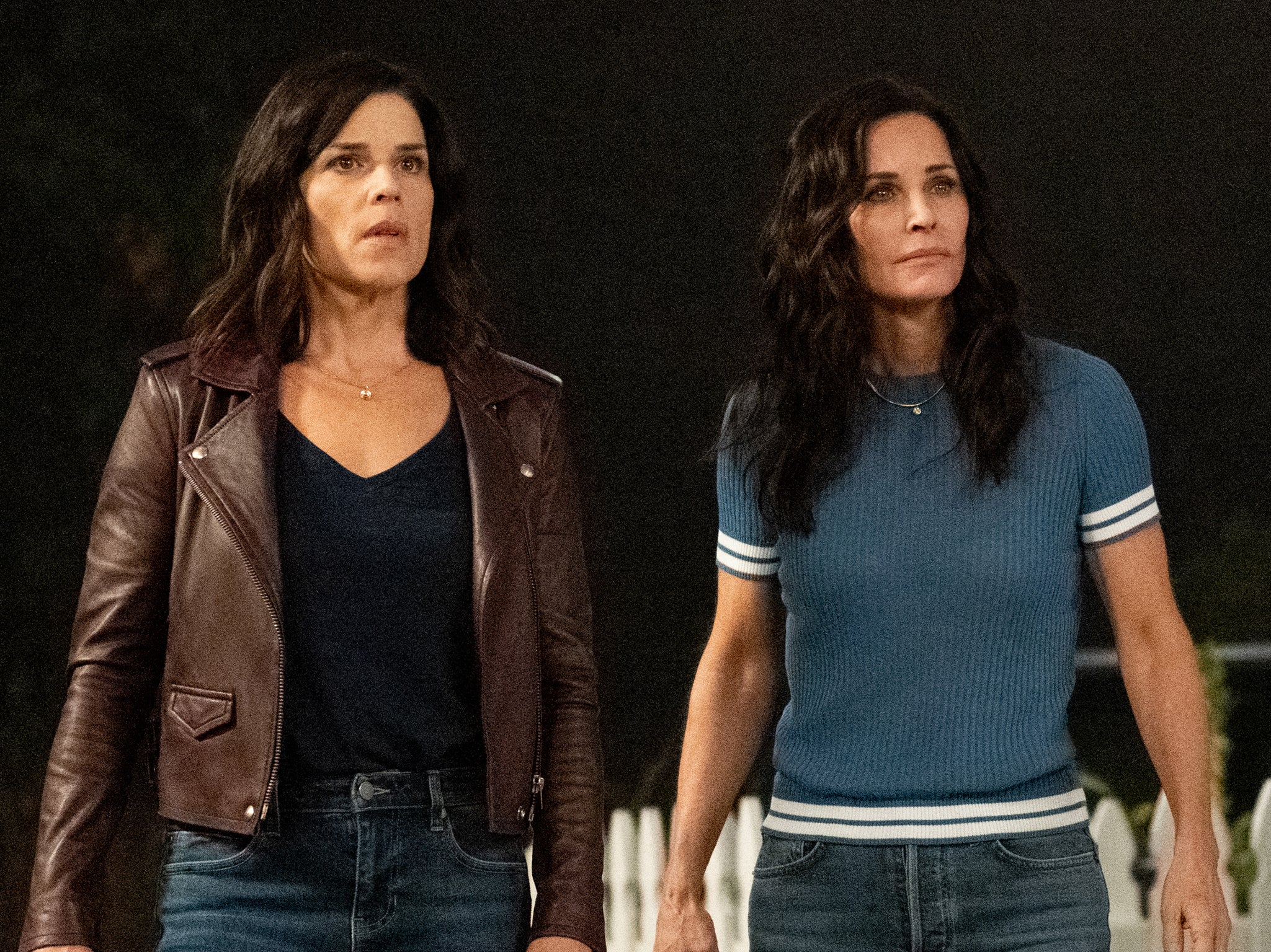Neve Campbell and Courteney Cox in next month’s ‘Scream'