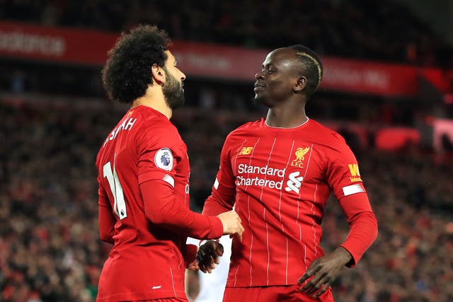 The European Club Association has expressed deep concern for the safety of players like Liverpool’s Mohamed Salah, left, and Sadio Mane, who are both due to compete in the Africa Cup of Nations starting next month (Peter Byrne/PA)