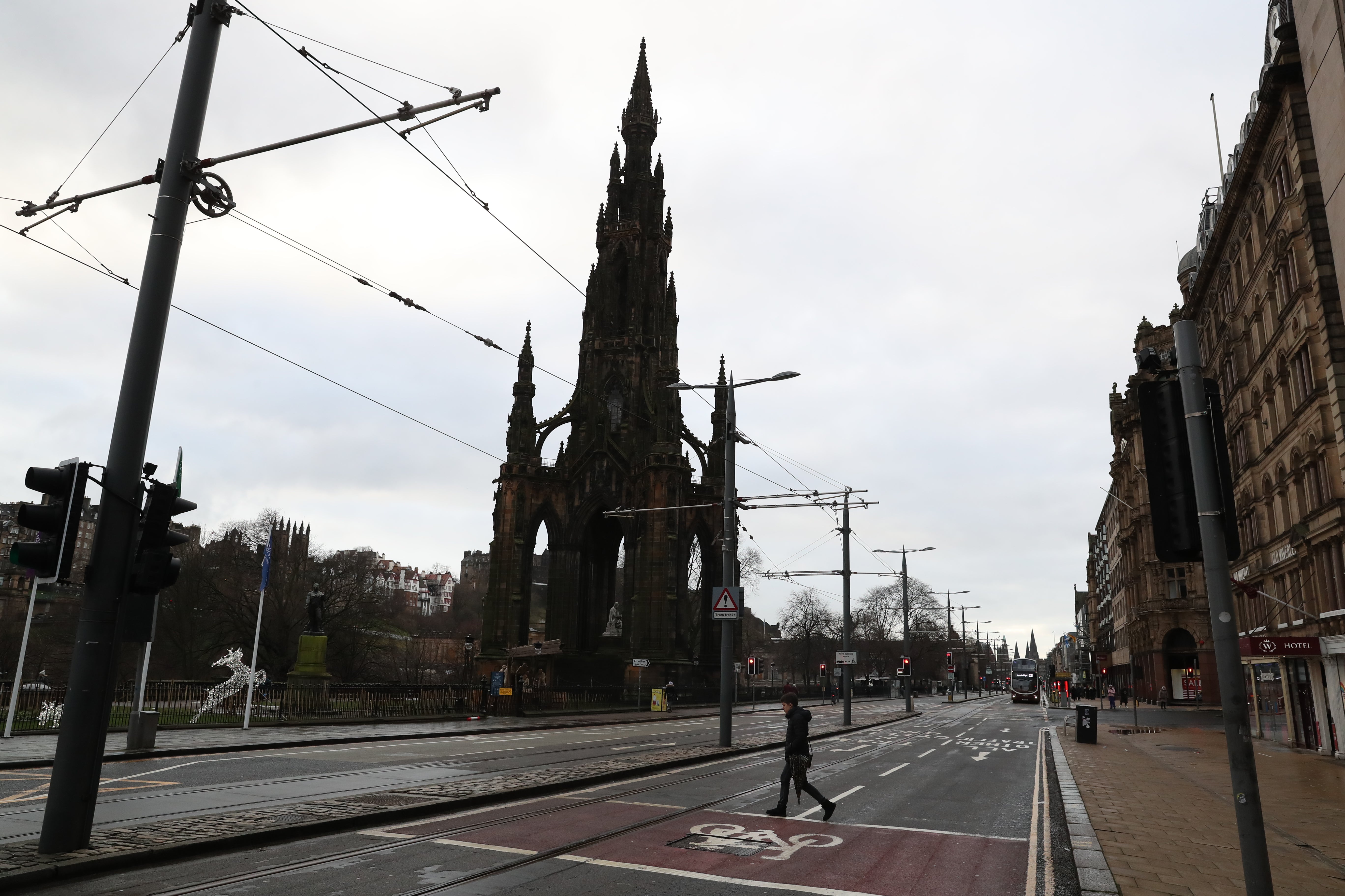 Princes Street, Edinburgh (Andrew Milligan/PA)