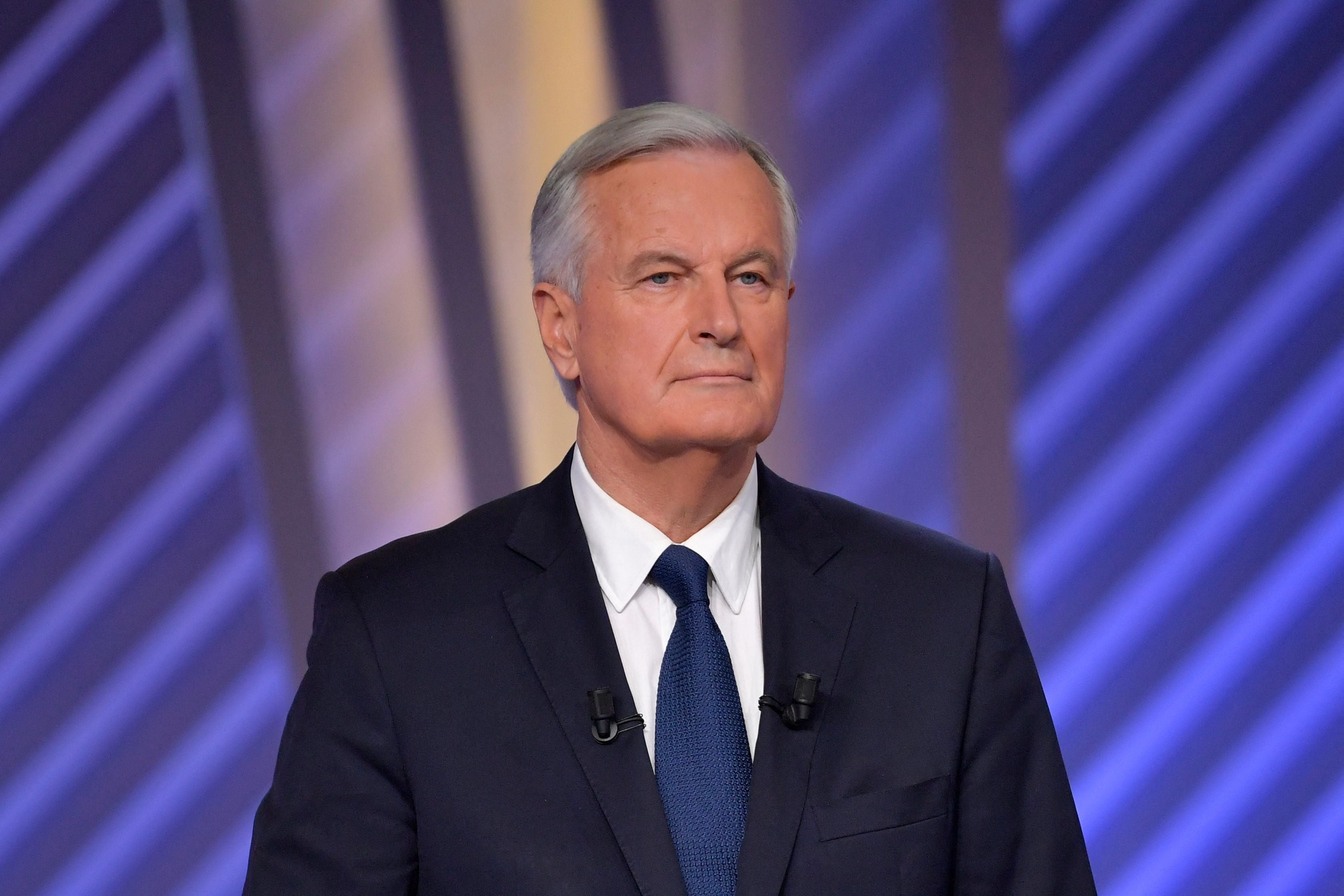 Michel Barnier poses prior the debate between the Les Republicains (LR) candidates for the French presidential election