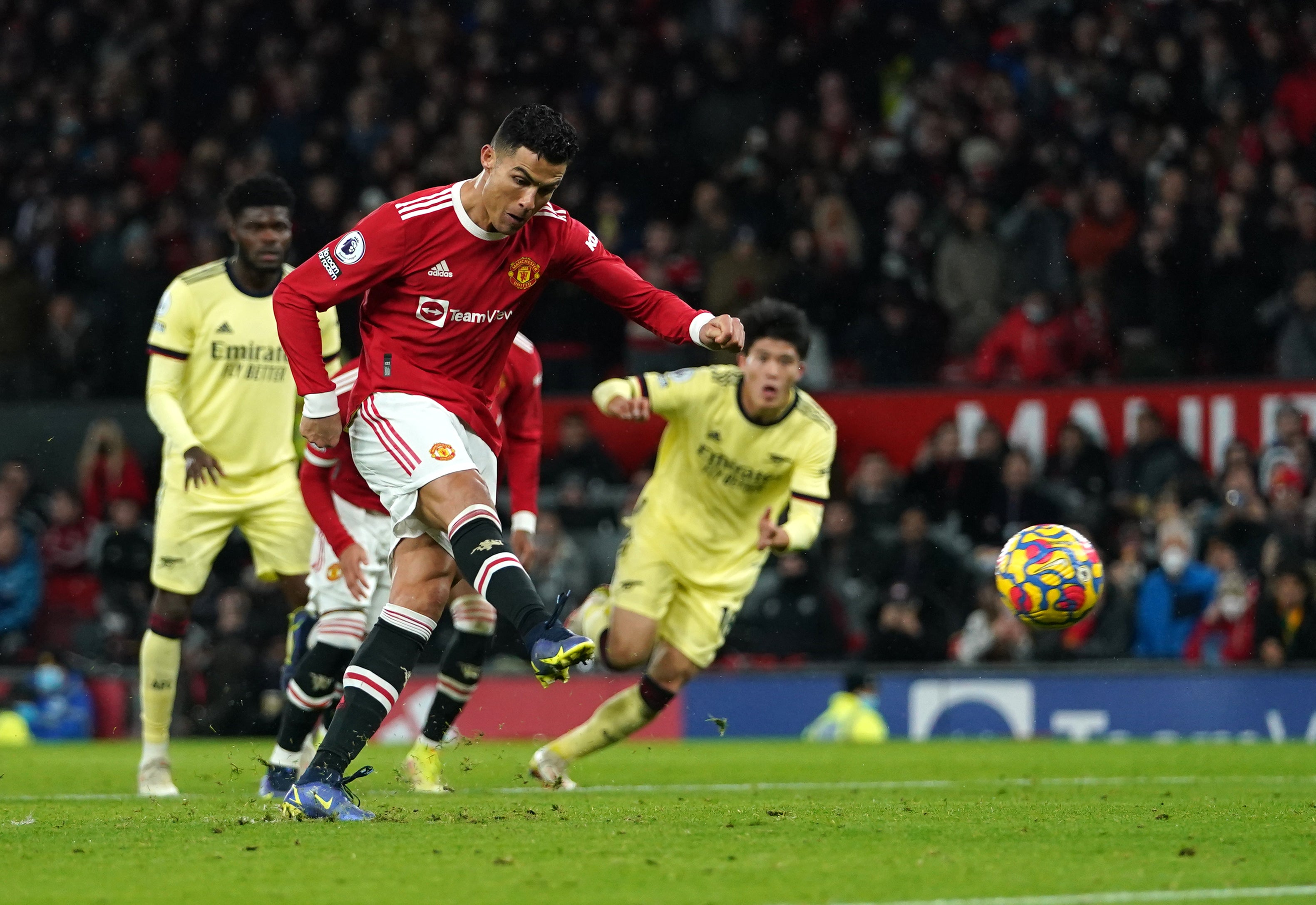 Cristiano Ronaldo scored his second from the spot (Martin Rickett/PA)