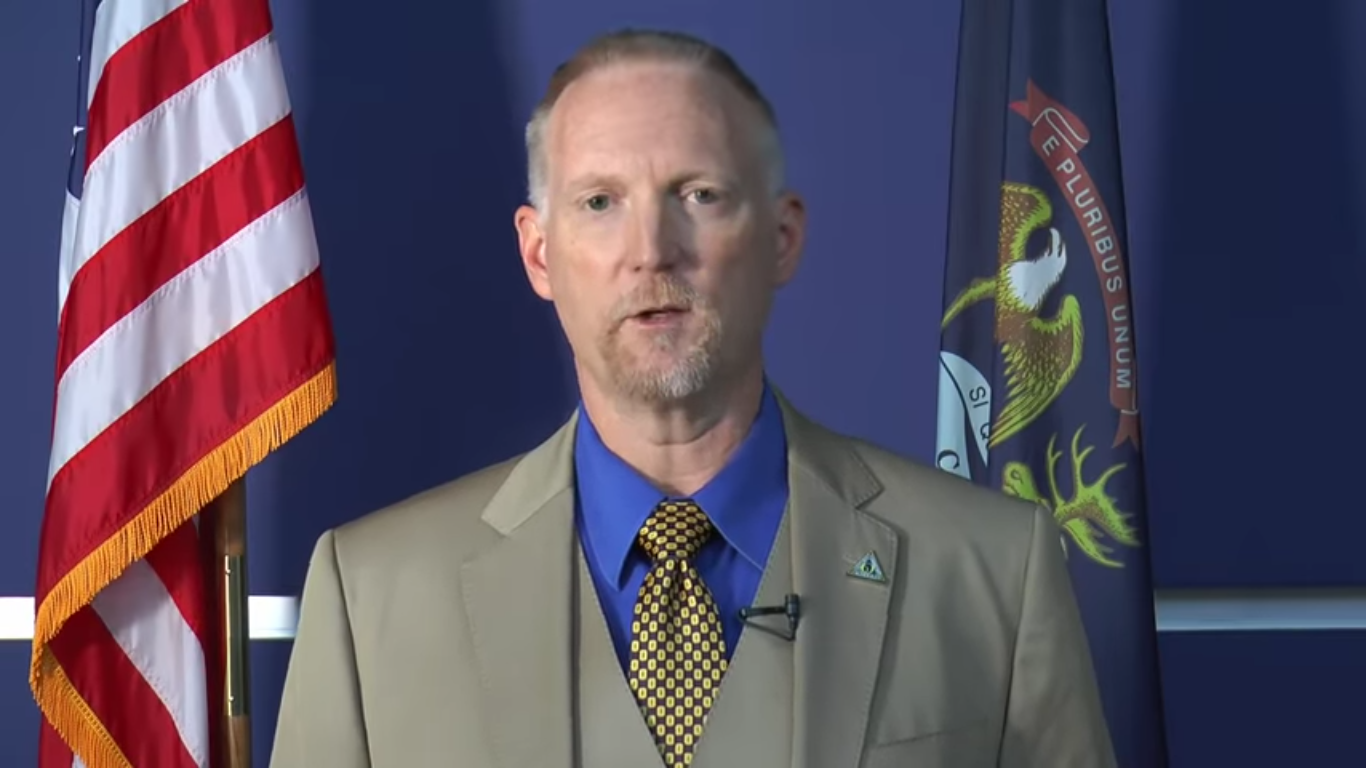 <p>Tim Throne, superintendent of Oxford Community Schools, said school looks like a ‘war zone’ </p>