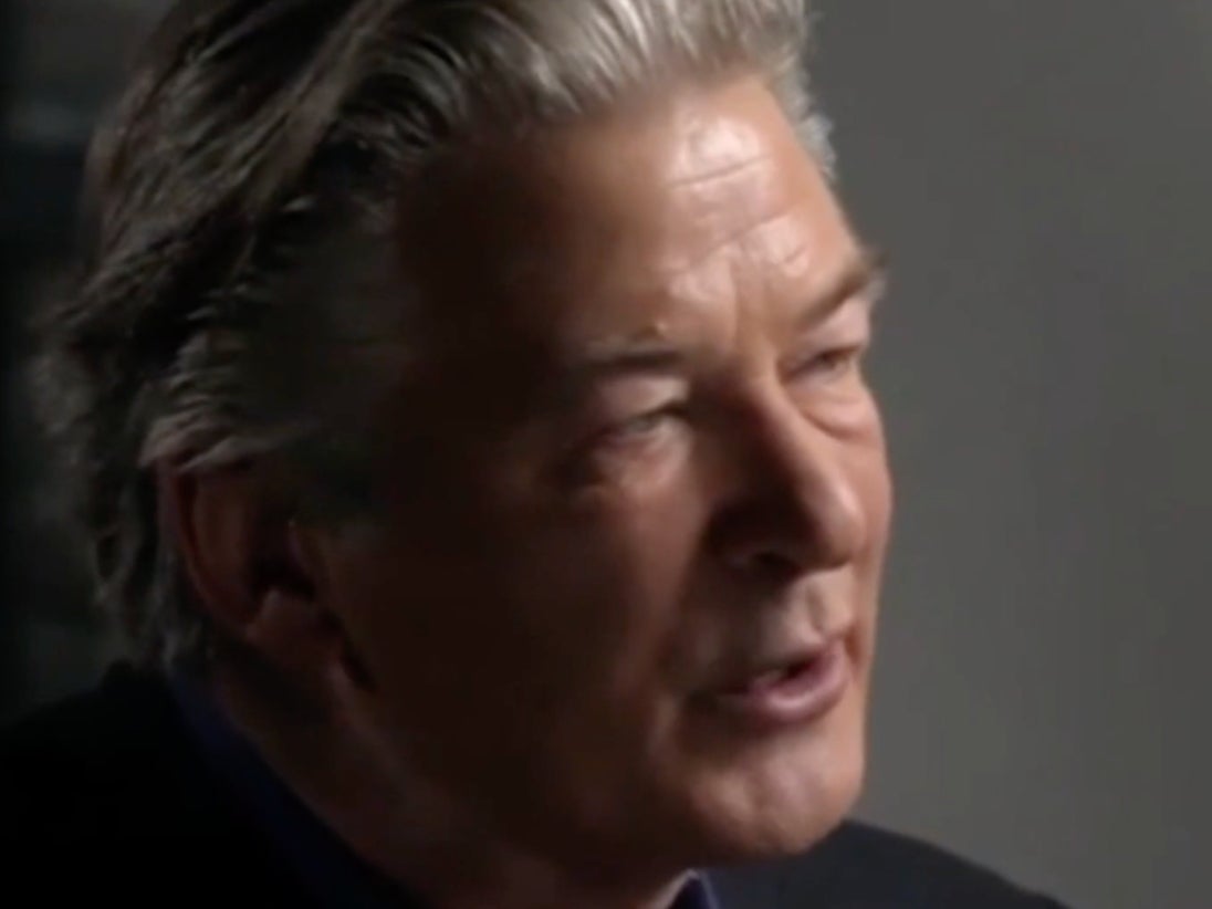 Alec Baldwin during an interview about Halyna Hutchins’ death