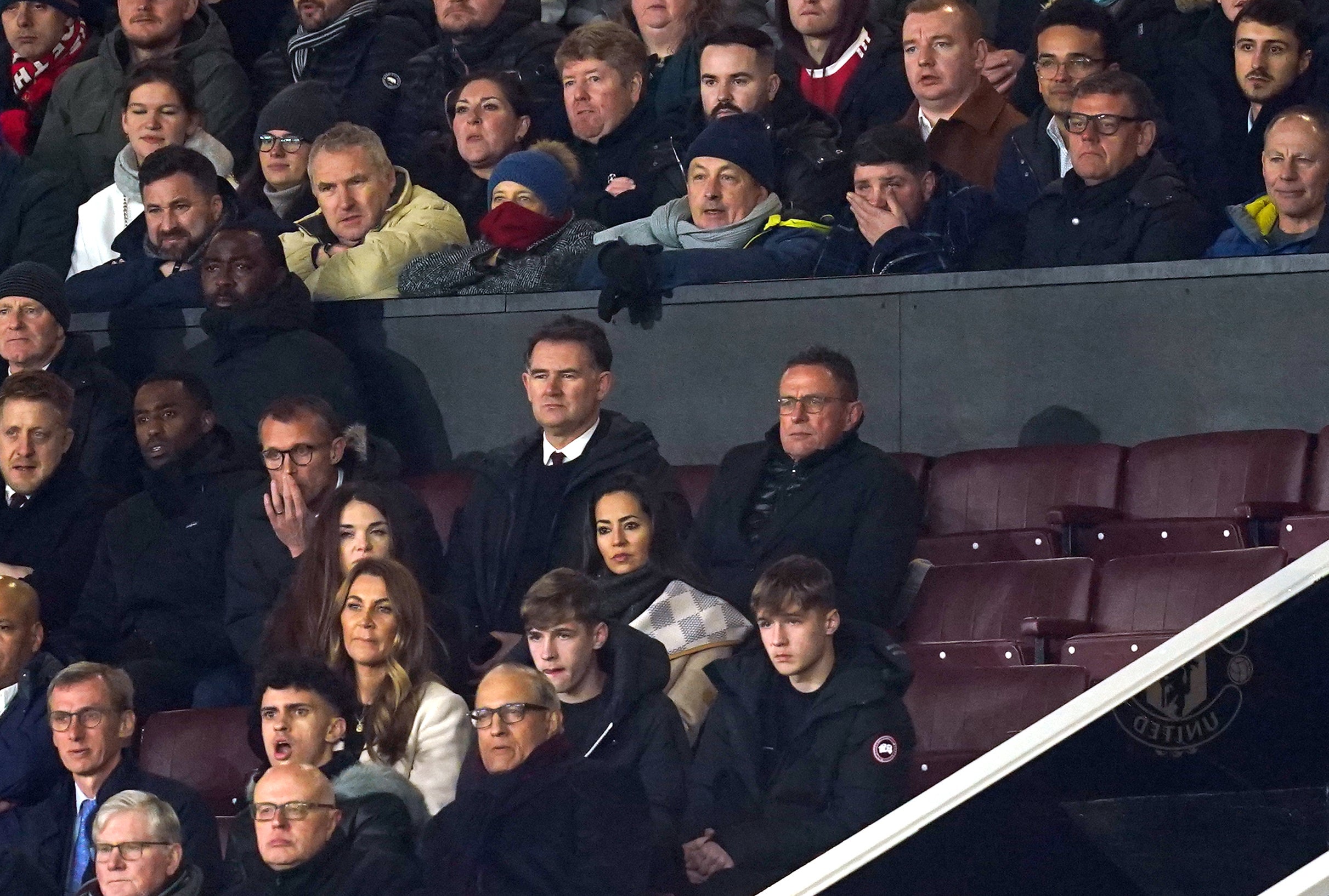 Ralf Rangnick watched the win over Arsenal (Martin Rickett/PA)