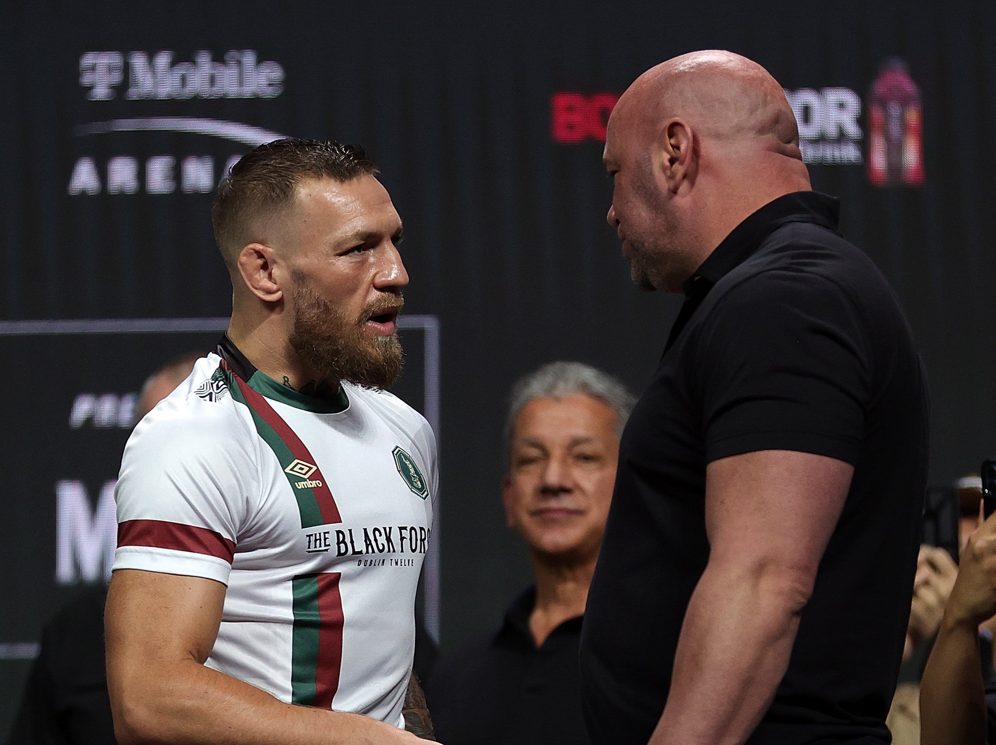 conor mcgregor, dana white, michael chandler, conor mcgregor conspiracy theory dismissed by ufc president dana white: ‘he’s never done that’