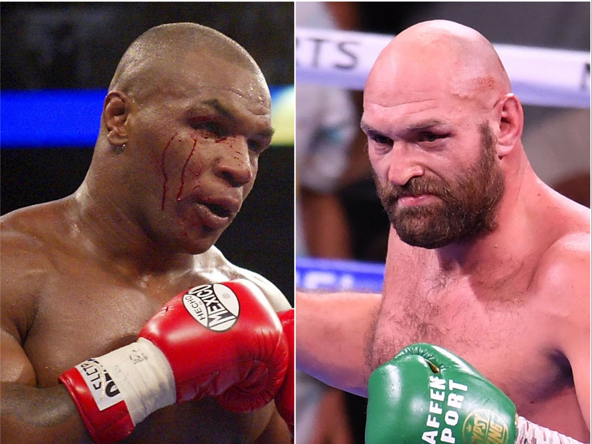 Tyson Fury (right) has said that he would pay to be punched by Mike Tyson
