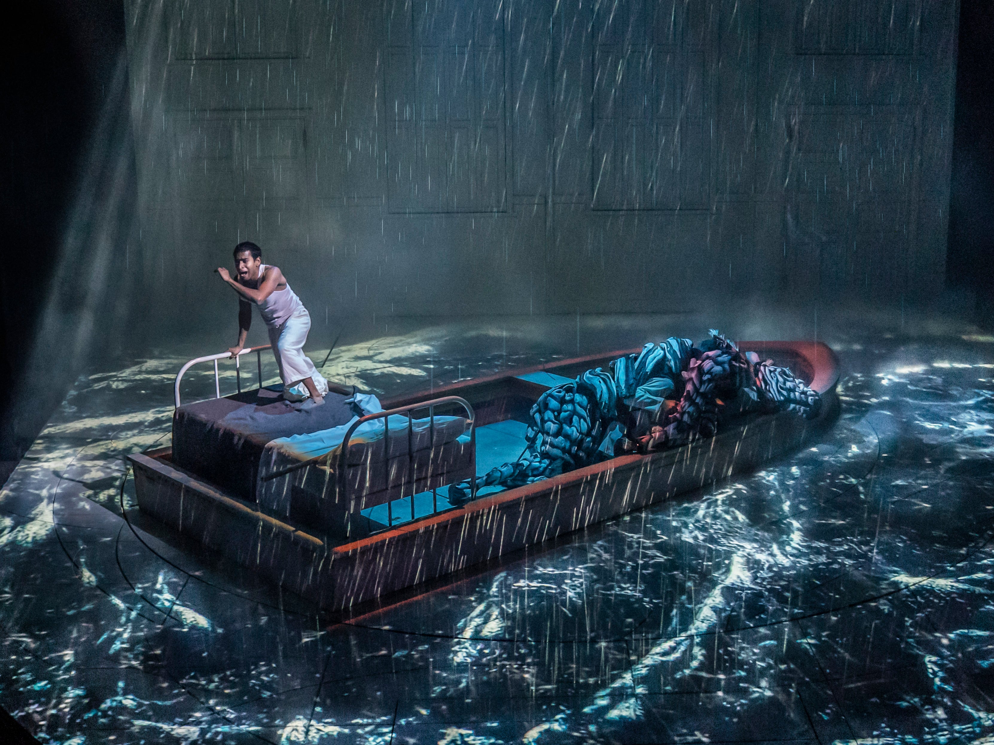 Hiran Abeysekera as Pi in West End production of ‘Life of Pi’