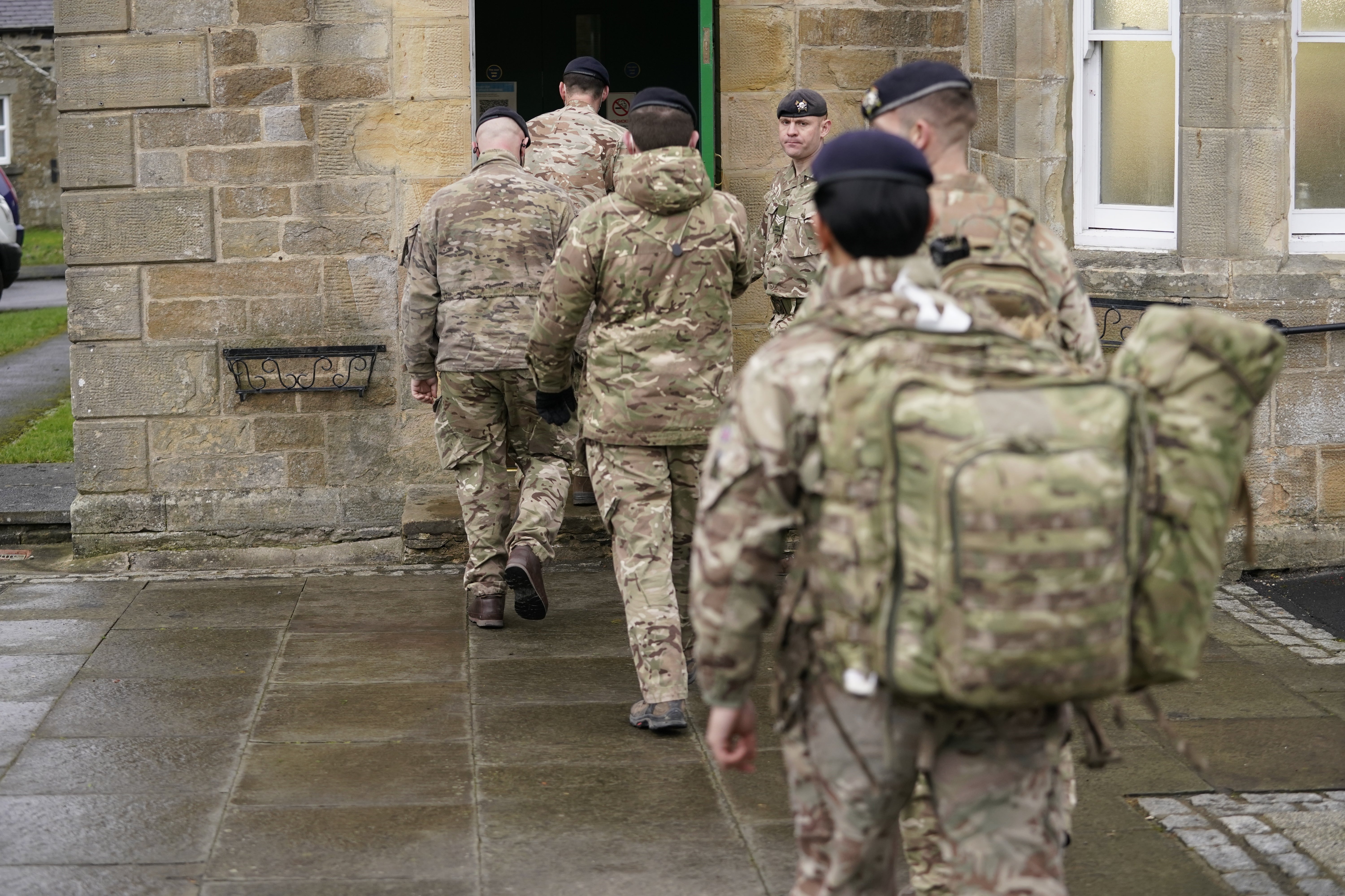 Soldiers have been deployed to help in affected areas (Danny Lawson/PA)