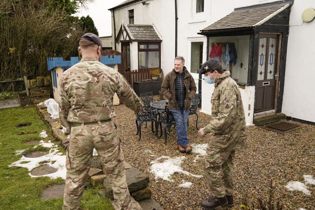 The Army has been called in to help residents left without power following Storm Arwen one week ago (Danny Lawson/PA)